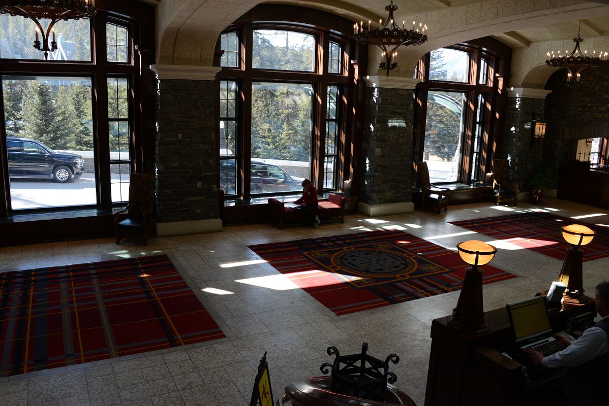 18C Banff Springs Hotel Entrance Reception Lobby